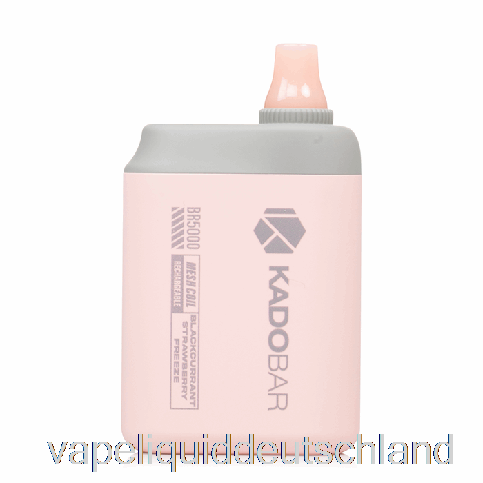 Kado Bar BR5000 Einweg-Vape-Flüssigkeit Mit Schwarzer Johannisbeere Und Erdbeere Zum Einfrieren